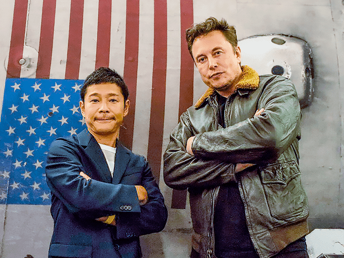 Elon Musk e Maezawa