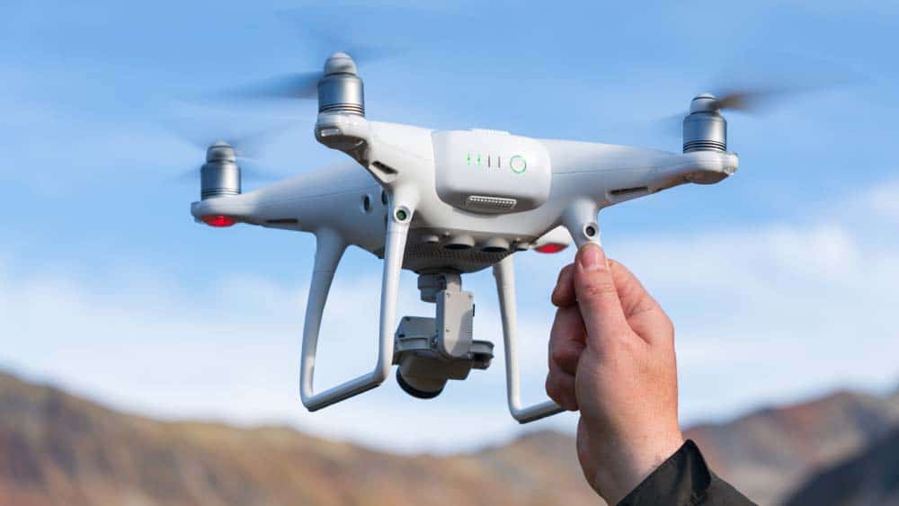 Un drone pronto a volare
